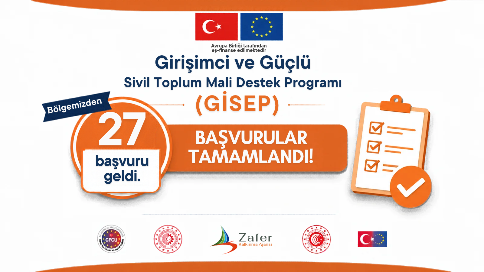 Girişimci ve Güçlü Sivil Toplum Mali Destek Programı (GİSEP) Başvuru Süreci Tamamlandı - 1