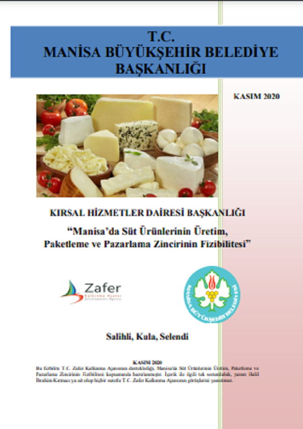 Manisa'da Süt Ürünlerinin Üretim, Paketleme ve Pazarlama Zincirinin Fizibilite Raporu