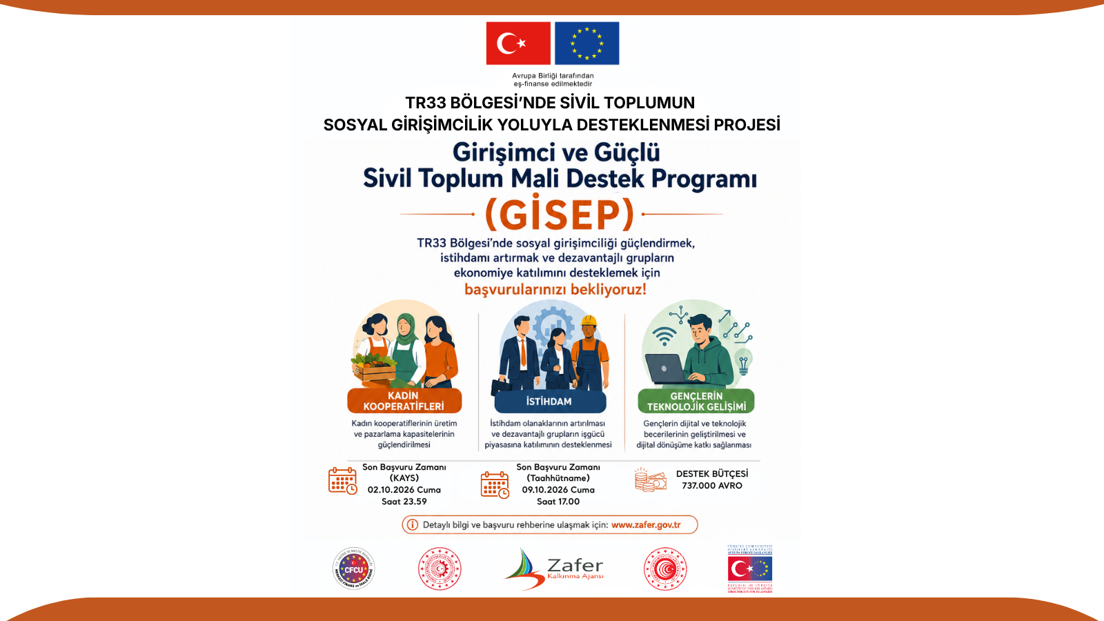 Girişimci ve Güçlü Sivil Toplum Mali Destek Programı (GİSEP) İlan Edildi - 1