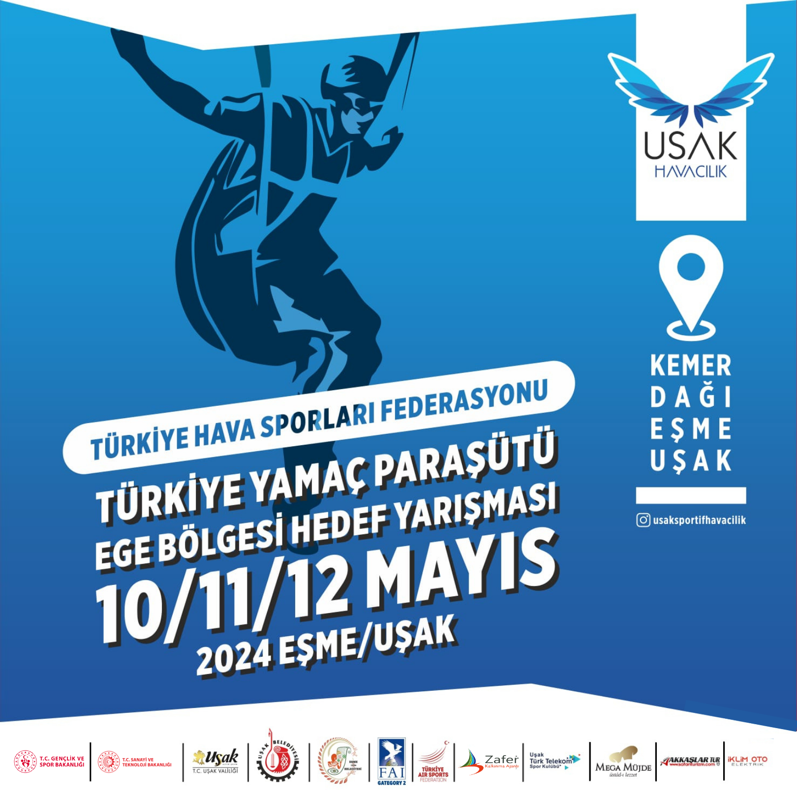 Türkiye Yamaç Paraşütü Ege Bölgesi Hedef Yarışması