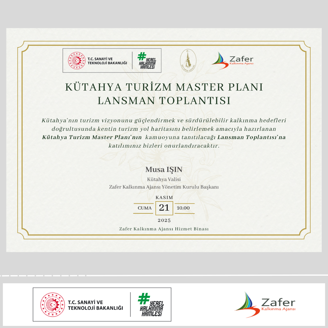 Kütahya Turizm Master Planı Lansman Toplantısı - 1